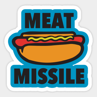 Hot Dog Meat Missile Sticker